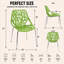 Chaises d'appoint empilables avec dossier à découpes florales et pieds en acier inoxydable - sièges de cuisine, de restaurant ou de banquet modernes-129509129-21376064