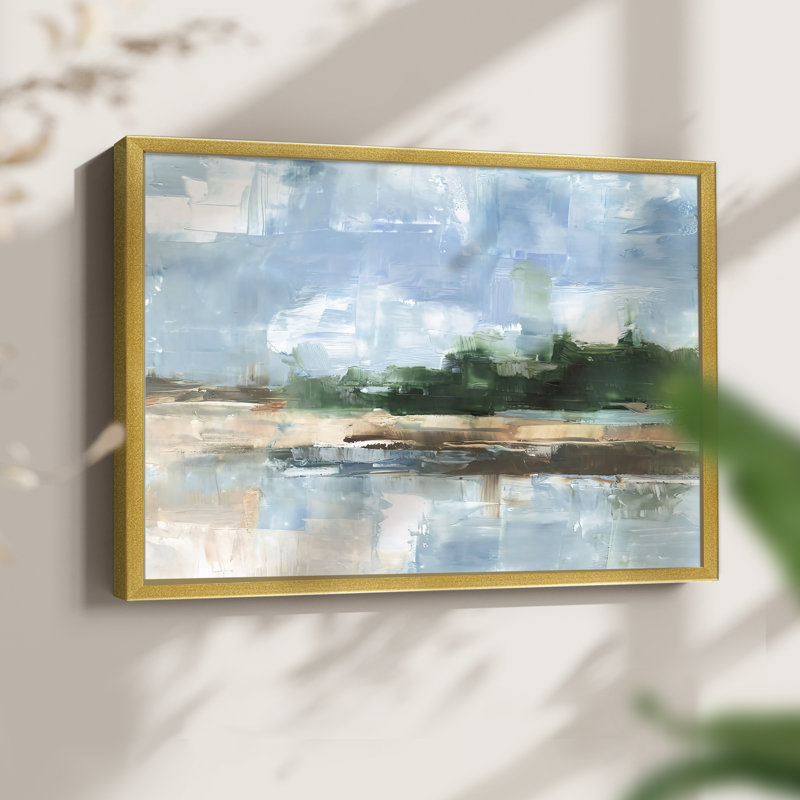 Tropical Shore I -Framed Print - Restickable, 16" H x 20" W