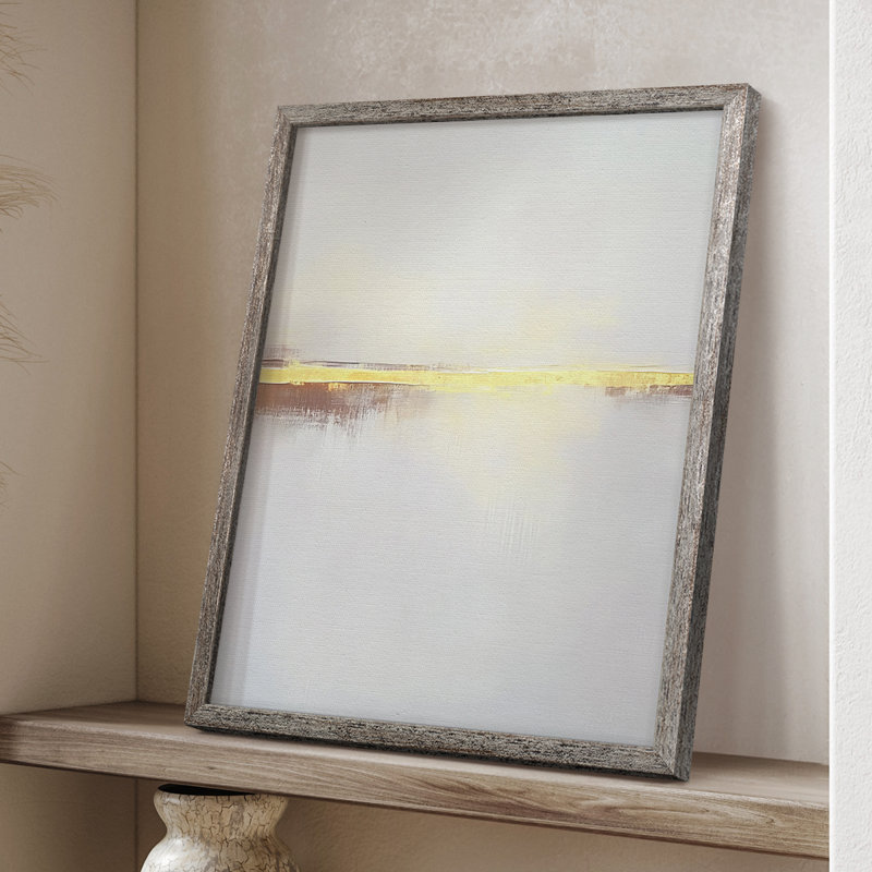 Série ABSTRACT DCXCVI, reproduction encadrée - bois massif, H 11 po x l 9 po