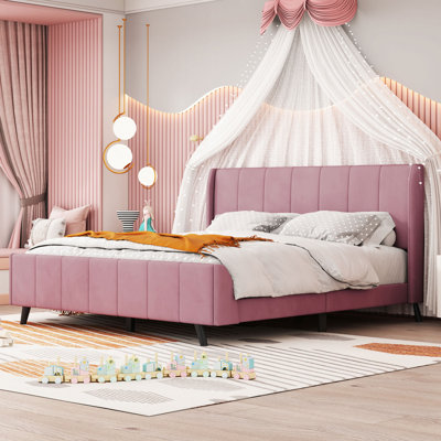 Kaliese Upholstered Panel Bed -  Everly Quinn, 85FEA303896941C6846681E5E6E0D87A