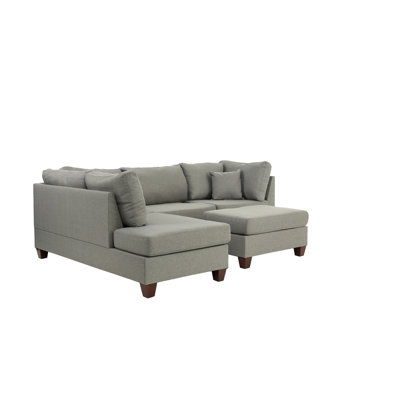 Sam Lenin-Like Sectional Sofa with Ottoman & Pillows