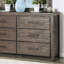 Commode double 6 tiroirs avec miroir Kawanis