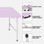 Table pliante portative mauve pâle de 4 pi avec poids maximum 135 kg pour l'intérieur et l'extérieur-672024602
