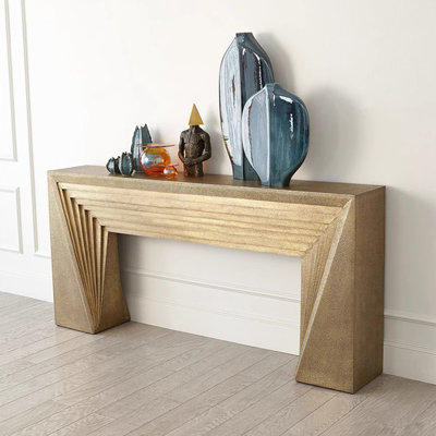 French retro simple rectangular console table