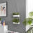 Two Tier White Metal Hanging Wall Planter