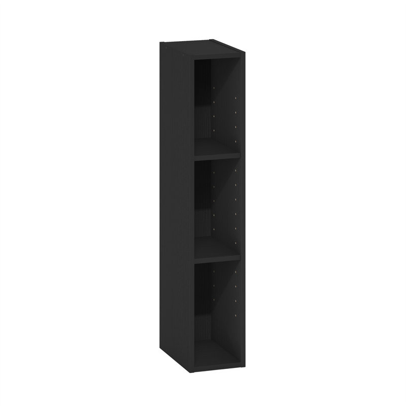 Tuule Bookcase, 31.50" H x 5.91" W x 9.29" D, Blackwood