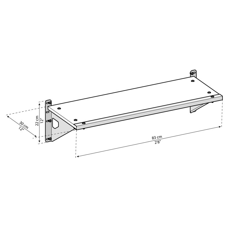 Palram - Canopia SkyLight Storage Shed Shelf Kit