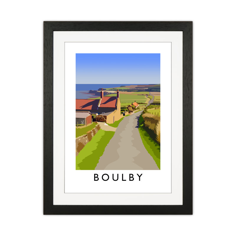 Boulby 2 Portrait by Richard O'Neill - Print, Black Framed, 53.5cm H x 43.5cm W x 3cm D