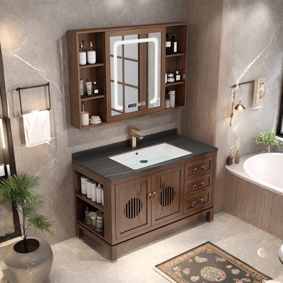 Armoire de salle de bain haut de gamme rétro chinoise