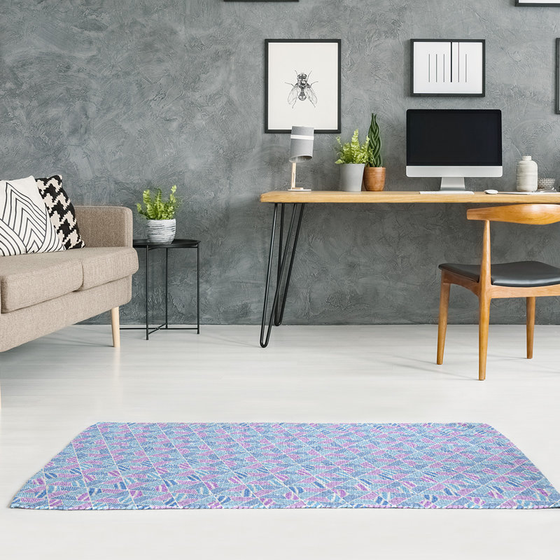 Chenille Geometric Indoor Rug, Rectangle 5' x 7'