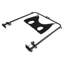 Support de table de toilettage robuste pour chien avec pince, support de toilettage réglable pour animal de compagnie avec hamac (jusqu'à 79 lb)