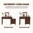 Makeup Vanity with mirror,5 drawers,1 chair