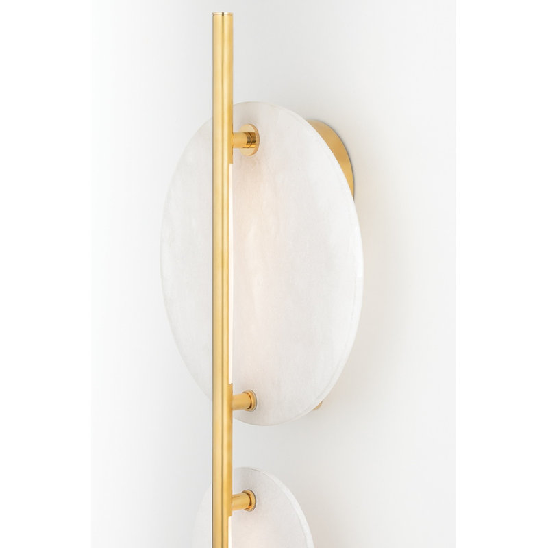 Plafonnier encastré 1 lumière McLeod, Laiton vieilli