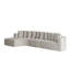 Ensemble de canapé modulaire en chenille Boneless de 131,1 pouces, canapé incurvé moderne en forme de nuage, comprend 10 coussins, canapé d'angle en tissu de salon, canapé modulaire en L (méridienne gauche)-204091783-204091776