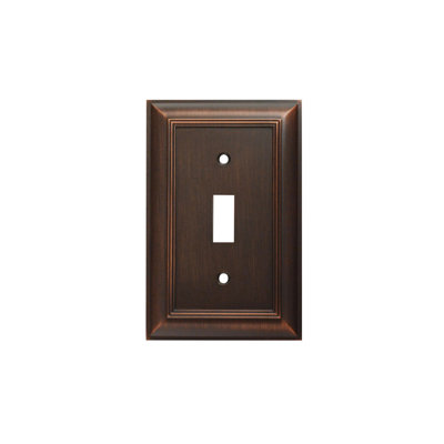 Impressions 1 - Gang Toggle Light Switch Standard Wall Plate