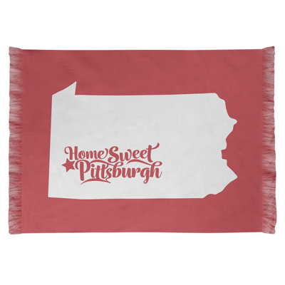 Pittsburgh Pennsylvania Red Area Rug
