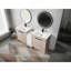 Meuble-lavabo autoportant de 72 pouces avec lavabo en céramique et armoires de rangement, porte à fermeture en douceur, armoire combinée 02430 * 2 + 0312, ensemble KD-1289087004-1289087002-1289087003