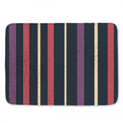 Tapis de bain à rayures verticales