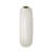 Halo 9" Ribbed Donut Ceramic White Vase-1331043250
