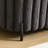 Faux Fur Flip Top Storage Bench with Black Metal Legs, Bed End Stool Foot Rest for Living Room, Entryway, Dorm, Bedroom (Only One Ottoman)-1189264281