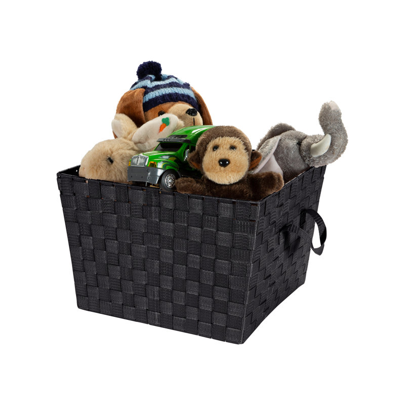 Panier de plastique, 4, Noir, Grand