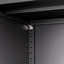 Armoire de rangement en métal 71 po H, armoire verrouillable en acier à outils noir avec portes et 4 tablettes, grands classeurs pour systèmes de rangement de garage-461716587