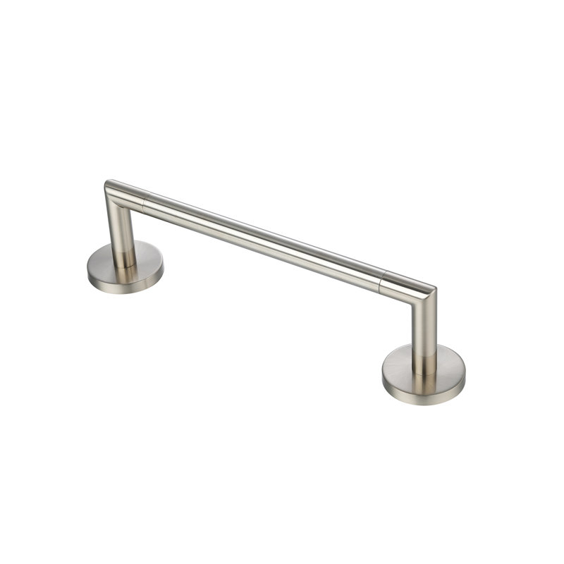 Arcadia - Porte-serviettes simple, H 2,87 po x l 31,89 po x P 2,87 po, Nickel satiné