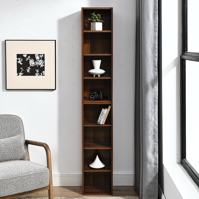 Multi-Functional 8 Bookcase With Adjustable Shelves, Media Tower Rack For Home Office Display, Exquisite Appearance And Waterproof Easy Storage