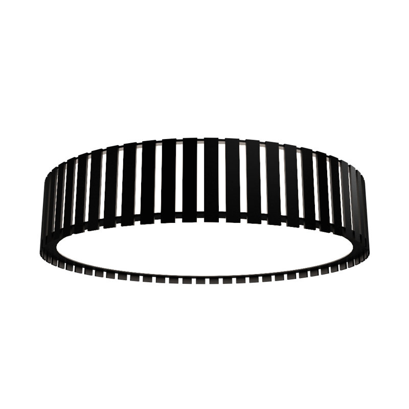 Ripado 1 - Light LED Flush Mount, 5.85" H x 19.5" W x 19.5" D, Charcoal