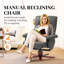 Hymera Recliner Chair with Footstool, Lounge Chair-388991692