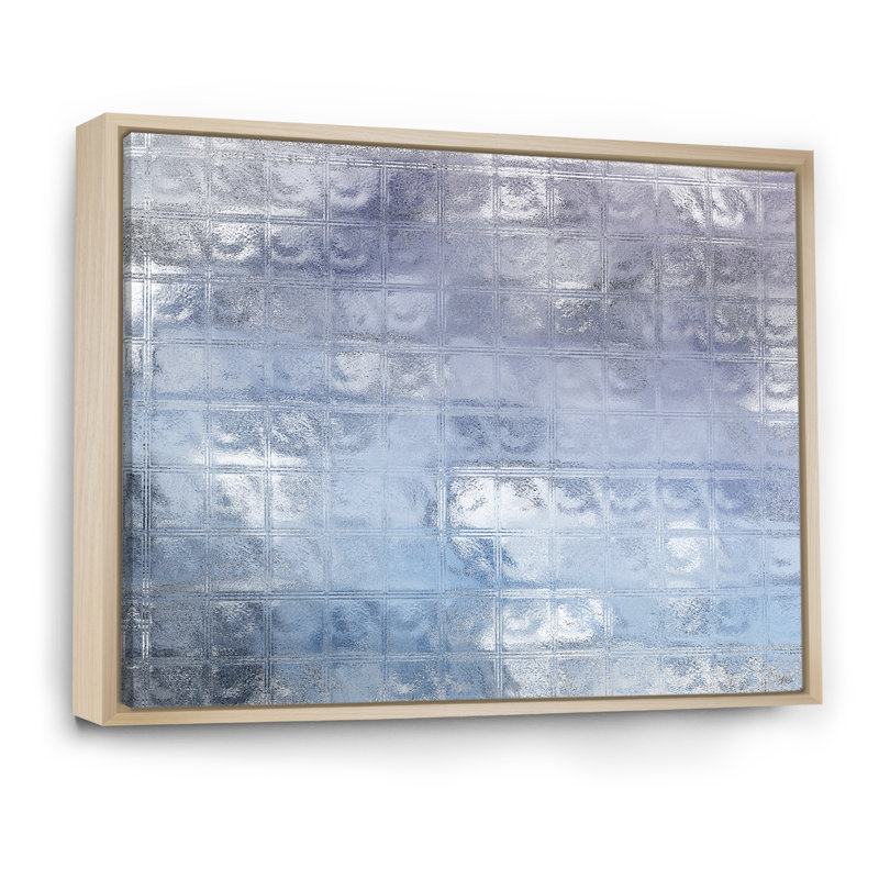 «Abstract Blue Glass Design», reproduction de cadre photo sur toile, H 24 po x l 36 po x P 1 po