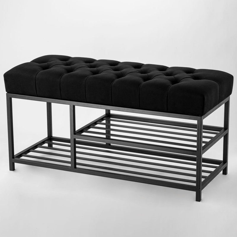 Avaeah Upholstered Storage Bench, 40cm H x 100cm W x 30cm D