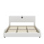 Lit plateforme tapissier luxueux en similicuir avec tête de lit épaisse, haut-parleurs Bluetooth et lumière DEL RVB-1262582061-1262582058