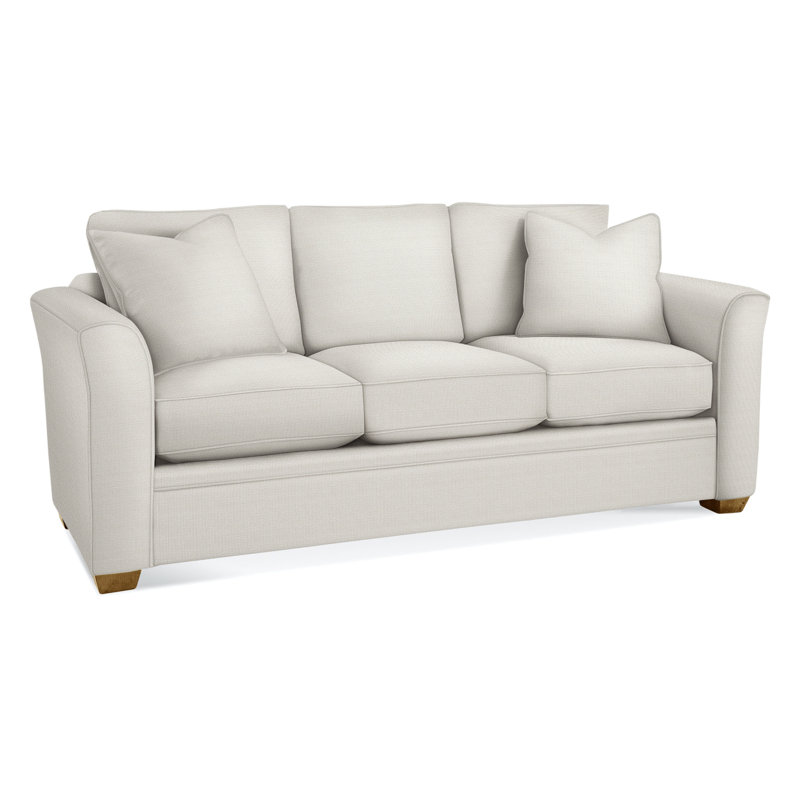 Bridgeport Upholstered 85'' Sofa, Havana Finish, Kensington Traditional; 0611-66