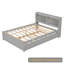 Lit plateforme double en bois massif-513215730