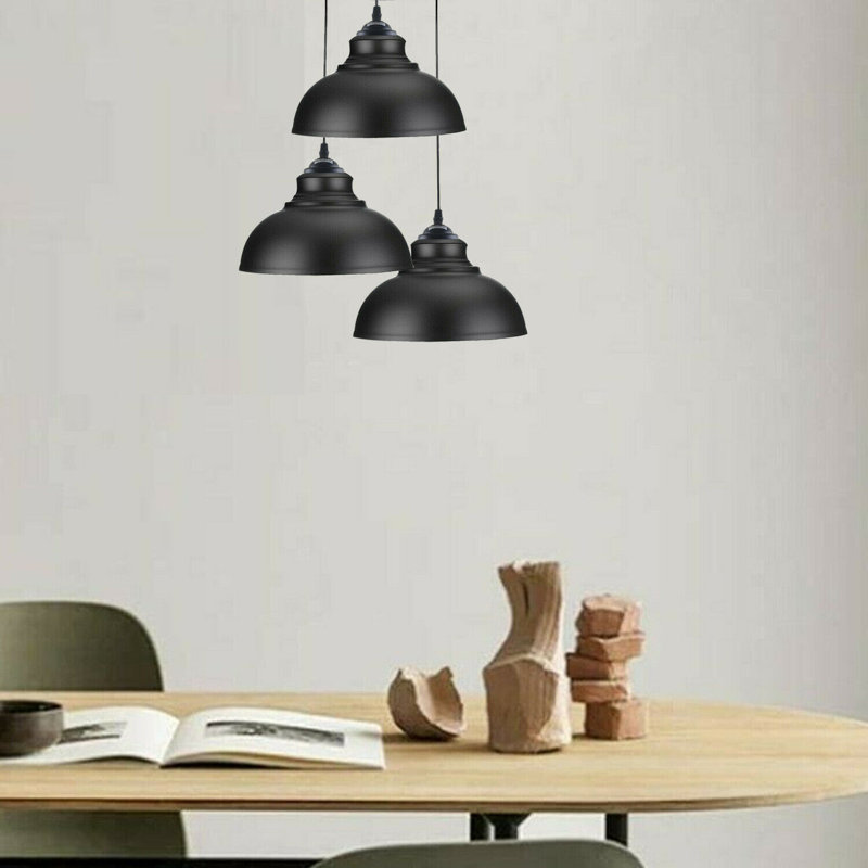 Antonio 3 - Light Black Cluster Pendant