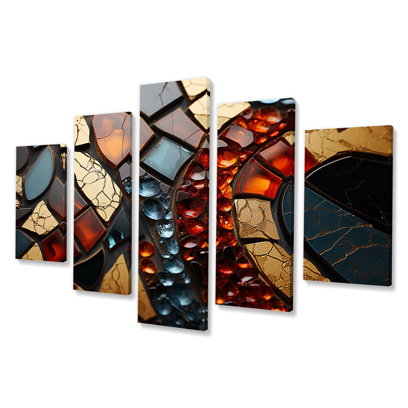 Cubic Mosaic Marble Tiles VI - Abstract Art