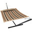 Hamac de bar en polyester matelassé pour 2 personnes avec support Mullin - Sandy Beach-10600042-10600048