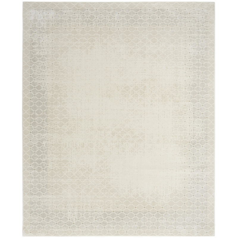 DKNY Grand Street Ivory Modern Indoor Rug, Rectangle 6' x 9'