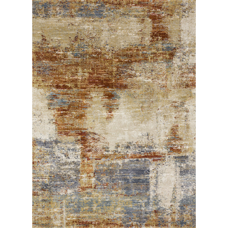 Tergel Abstract Indoor Rug, Rectangle 7'10" x 10'10"