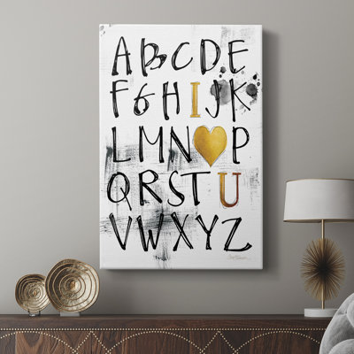 Alphabet Love -Custom Wrapped Gallery Cavas