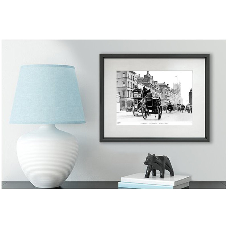 London, Parliament Street 1897 by Francis Frith - Single Picture Frame Print, 40cm H x 50cm W x 2.3cm D
