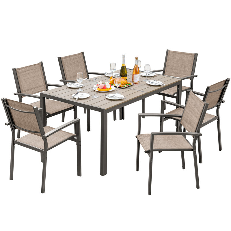 Ensemble repas pour 6 personnes, Beige