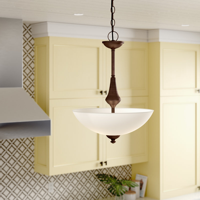 Minidoka 3 - Light Unique/Statement Pendant, A19, Prairie Bronze