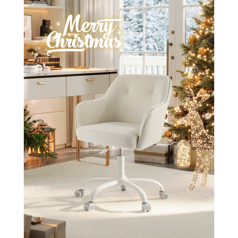 Office Chair, Swivel Desk Chair, Adjustable Height, Armrests