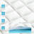 Dual Layer 4 Inch Memory Foam Mattress Topper, 2 Inch Memory Foam and 2 Inch-204404893