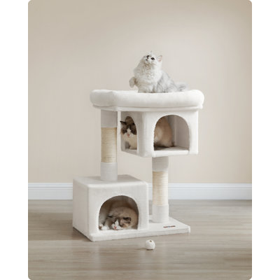 Franjo Manufactured Wood Velvet Cat Tree
