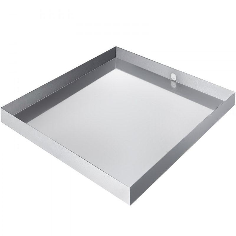Washing Machine Pan 18 GA Thickness 304 Stainless Steel Heavy Duty, 2.50" H x 30" L x 32" W
