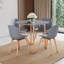 Joey Beech Solid Wood Base Dining Table-269337232