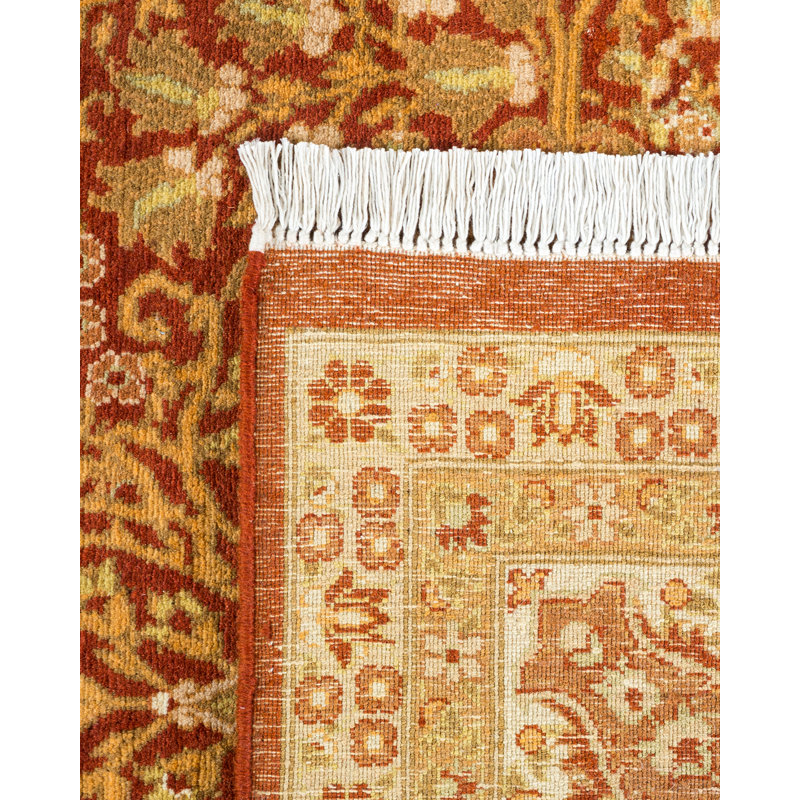 Hand-Knotted Multicolor Wool Oriental Area Rug 6'2" x 8'10"